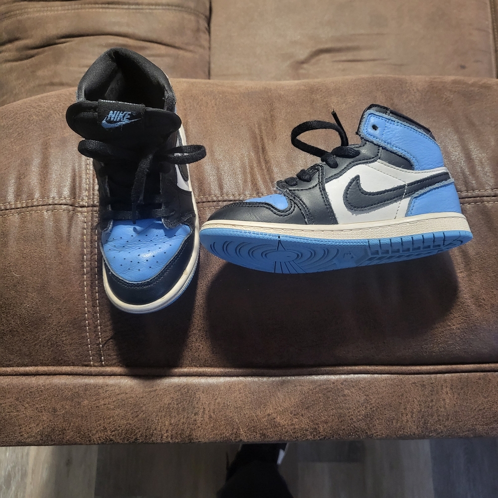 Blue And.black Jordan 1s Higjhtops